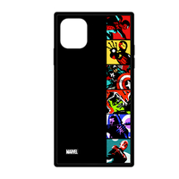 PGA iPhone 11用ガラスハイブリッドケース アベンジャーズ/ポップアート PG-DGT19B12AVG