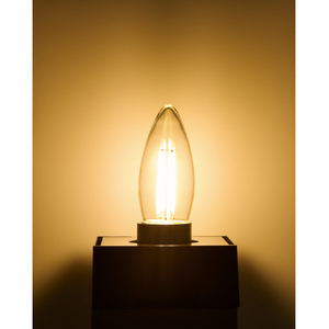 エルパ LED電球 E26口金 全光束550lm(3．8Wシャンデリア球タイプ)電球色相当 LDC4CL-G-F372-イメージ4