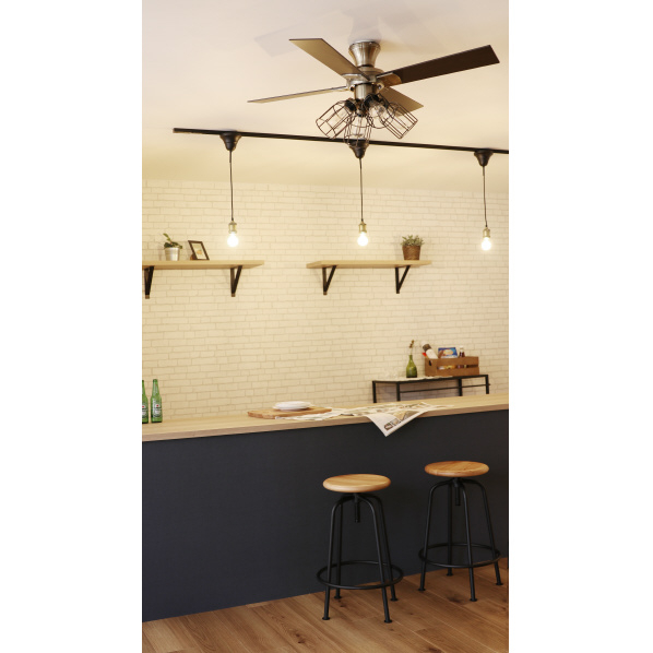 阪和 LEDシーリングファン JAVALO ELF ゴールド JE-CF003-GD 電球型蛍光灯