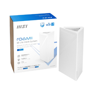 MSI MSI Roamii BE Lite Mesh System- 1 Pack ROAMIIBELITEMESHSYSTEM1PK-イメージ1