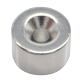 トラスコ ネオジム丸形磁石　皿ねじ穴付　外径１２ｍｍＸ８ｍｍ　Ｍ３　１個入 TRUSCO　ネオジム磁石（丸形皿ねじ穴付） T12R08-M3