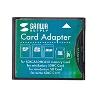 サンワサプライ SDXC用CF変換アダプタ ADR-SDCF2