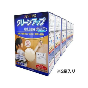 フジワラ化学 プレミアム珪藻土壁材 5坪 ライム FCE967Z-イメージ1