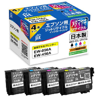 JIT 互換リサイクルインクカートリッジ [エプソン MED-4CL] メダマヤキ互換 JIT-EMED4P 4色パック 4色パック JIT-EMED4P