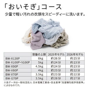 日立 10．0kgインバーター全自動洗濯機 ビートウォッシュ ホワイト BW-V100P W-イメージ10