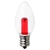 エルパ LED電球 E12口金 0．5W装飾電球 ローソクタイプ 赤色 elpaball mini LDC1CR-G-E12-G307-イメージ2