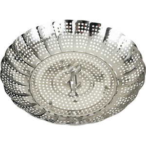 貝印 KK ステンレス 大型フリーサイズ蒸し器 18～28cm用 FCJ551F-DH8070-イメージ1