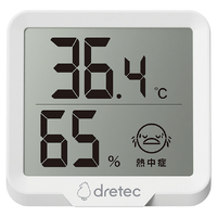 ドリテック デジタル温湿度計「リテーモ・ミニ」 ホワイト O-448WT