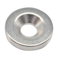 トラスコ ネオジム丸形磁石　皿ねじ穴付　外径１５ｍｍＸ３ｍｍ　Ｍ４　１個入 TRUSCO　ネオジム磁石（丸形皿ねじ穴付） T15R03-M4