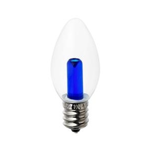 エルパ LED電球 E12口金 0．5W装飾電球 ローソクタイプ 青色 elpaball mini LDC1CB-G-E12-G308-イメージ2