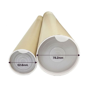 今村紙工 ポリ栓付き紙管 長さ390mm 10本 FC053RB-SK1-3-イメージ4