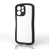 エレコム OPPO Reno15 A用 Grippy ハイブリッドケース フレームカラー 極限 ブラック PM-O261GRPFCKBK