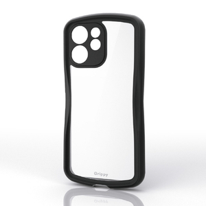 エレコム OPPO Reno15 A用 Grippy ハイブリッドケース フレームカラー 極限 ブラック PM-O261GRPFCKBK-イメージ1