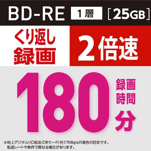  Verbatim 録画用(25GB) 1-2倍速 BD-RE 20枚入り e angle select 迷彩グリーン VBE130NRG20E4