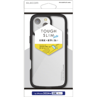 エレコム iPhone 16 Pro Max用TOUGH SLIM LITE ハイブリッドケース フレームカラー ブラック PM-A24DTSLFCBK
