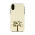 Man & Wood iPhone XS/X用天然木ケース Apple tree I13864I58