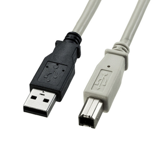 サンワサプライ USB2．0ケーブル(3m) ライトグレー KU20-3K2-イメージ1