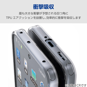 エレコム OPPO Reno15 A用 ハイブリッドケース 極限 マットブラック PM-O261HVCKKBK-イメージ4