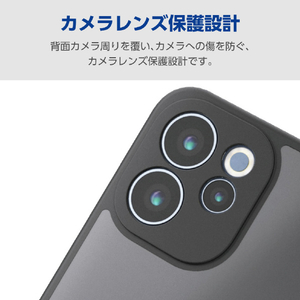 エレコム OPPO Reno15 A用 ハイブリッドケース 極限 マットブラック PM-O261HVCKKBK-イメージ6
