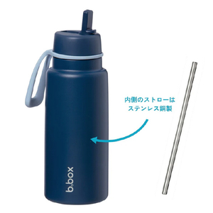 ビーボックス フリップトップボトル1L(ステンレス製水筒) ミッドナイト 865ﾐｯﾄﾞﾅｲﾄ-イメージ3