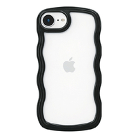 ＣＯＣＯ ＣＡＳＥ iPhone１７Ｅ／１６Ｅ用 パステルなくねくねケース ＣＯＣＯ ＣＡＳＥ ブラック 1794-17E16E-BLACK