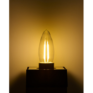 エルパ LED電球 E26口金 全光束300lm(2．1Wシャンデリア球タイプ) 電球色相当 LDC2CL-G/D-F375-イメージ4