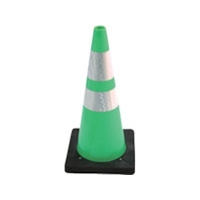 安全興業/安全コーン Dコーン緑白 プリズム反射 DCGWP FC628YG-4367160