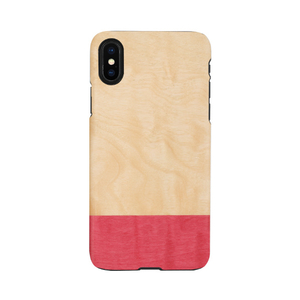 Man & Wood iPhone XS/X用天然木ケース Miss match I13865I58-イメージ1