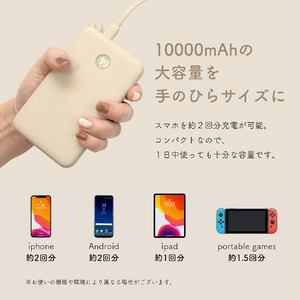 MOTTERU 準固体モバイルバッテリー 10000mAh e angle select ペールアイリス EAN-MBSS10001-PU-イメージ9