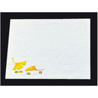 ヤマコー 雲流敷紙 4寸 100枚 銀杏(64424) 9月～11月 FC350LK-3807700