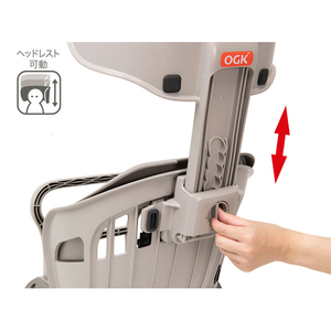 OGK技研 ヘッドレスト付リヤキッズシート“ポポラ モア”RBC-019DX2 グレージュ RBC-019DX2 1004808KW-イメージ5