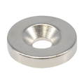 トラスコ ネオジム丸形磁石　皿ねじ穴付　外径２０ｍｍＸ４ｍｍ　Ｍ５　１個入 TRUSCO　ネオジム磁石（丸形皿ねじ穴付） T20R04-M5