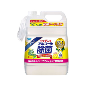 フマキラー キッチン用 アルコール除菌スプレー つめかえ用 5L F037857-イメージ1