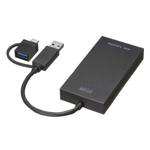 サンワサプライ USB A/Type-C両対応HDMIディスプレイアダプタ(4K/30Hz対応) USB-CVU3HD4-イメージ10
