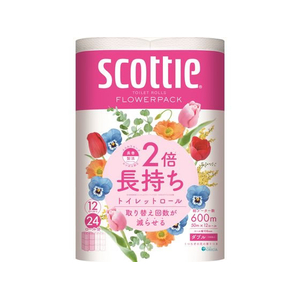 クレシア スコッティ フラワーパック 2倍長持ち ダブル 12ロール F882119-26310-イメージ1