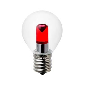 エルパ LED電球 E17口金 1．2W装飾電球 S形ミニ球タイプ 赤色 elpaball mini LDA1CR-G-E17-G457-イメージ2