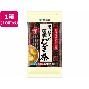 伊藤園 黒豆入り国産むぎ茶 ティーバッグ 30袋×10パック FCE102L-イメージ1