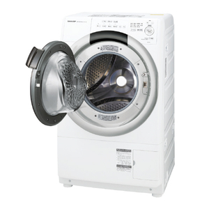 シャープ 【左開き】7．0kgドラム式洗濯乾燥機 クリスタホワイト ESS7JWL-イメージ3