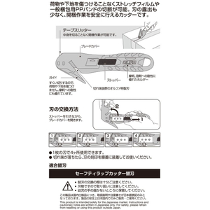 オルファ セーフティ ラップカッター 左右両用 F876683-210B-イメージ9