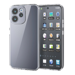 エレコム OPPO Reno15 A用 ハイブリッドケース 極限 クリア PM-O261HVCKKCR-イメージ2