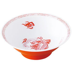エンテック 中華丼(竜模様) 白/赤 FC73255-CA-10-イメージ1