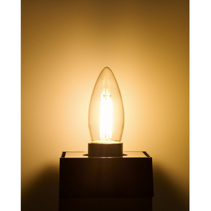 エルパ LED電球 E26口金 全光束550lm(3．8Wシャンデリア球タイプ) 電球色相当 LDC4CL-G/D-F376-イメージ4