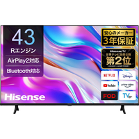 ハイセンス 43A68K 43V型4Kチューナー内蔵4K対応液晶テレビ e angle 