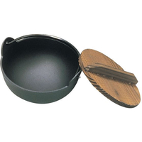 東伸販売 五進 アルミ 田舎鍋 黒塗り 13cm A-01 FC982LT-6985200