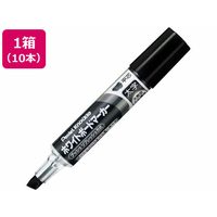 ぺんてる ホワイトボードマーカー ノックル 太字 平芯 黒 10本 FCF481N-EMWL6W-A10