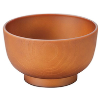 江部松商事 EBM/耐熱3.6寸 荒木目汁椀 総ライトブラウン 1000136 FC166LS-6223650
