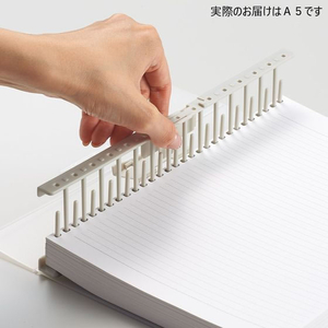 リヒトラブ リングノート保存用ファイル A5 クリヤー FC687TA-N1860-1-イメージ5