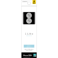 ラスタバナナ iPhone 16/16 Plus用ILBE カメラレンズ保護ガラス アルミ単眼 ホワイトラメ CR4364IP4617