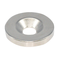 トラスコ ネオジム丸形磁石　皿ねじ穴付　外径２５ｍｍＸ４ｍｍ　Ｍ６　１個入 TRUSCO　ネオジム磁石（丸形皿ねじ穴付） T25R04-M6
