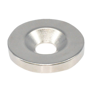 トラスコ ネオジム丸形磁石　皿ねじ穴付　外径２５ｍｍＸ４ｍｍ　Ｍ６　１個入 TRUSCO　ネオジム磁石（丸形皿ねじ穴付） T25R04-M6-イメージ1